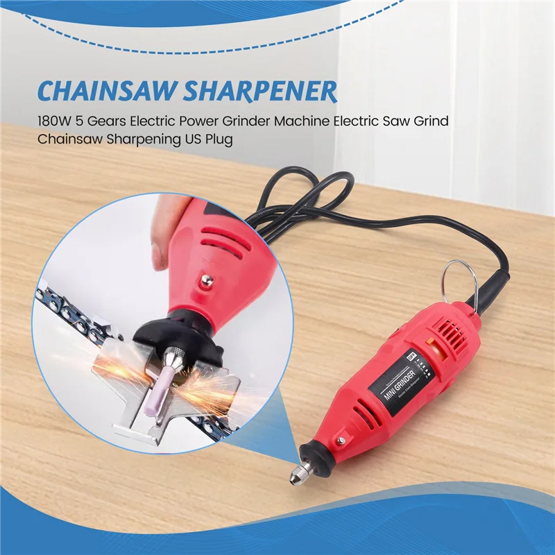 

BHBD-180W 5 Gears Electric Power Grinder Machine Electric Saw Grind Chainsaw Sharpening