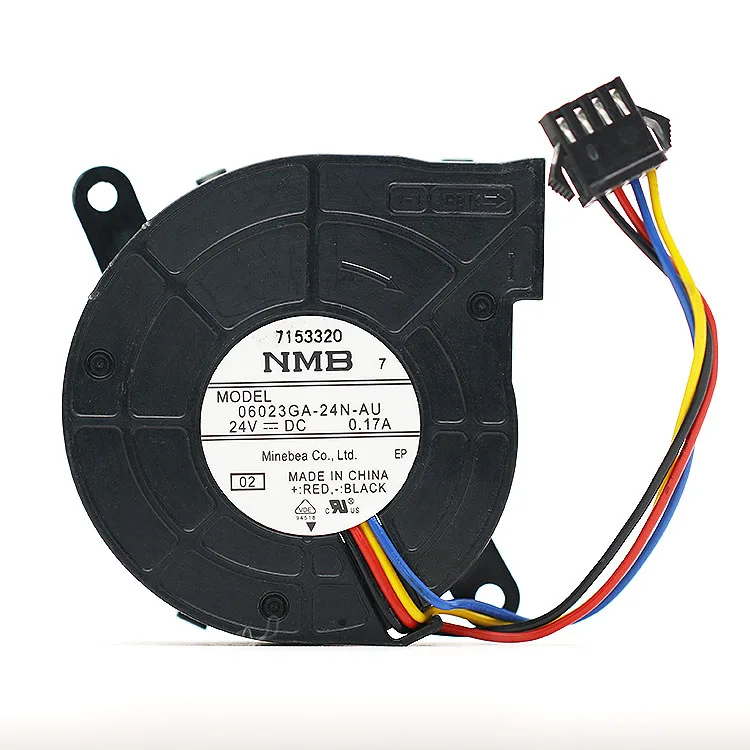 

For NMB 06023GA-24N-AU 24V 0.17A 6CM 6020 Four-Wire PWM Projector Turbo cooling Fan