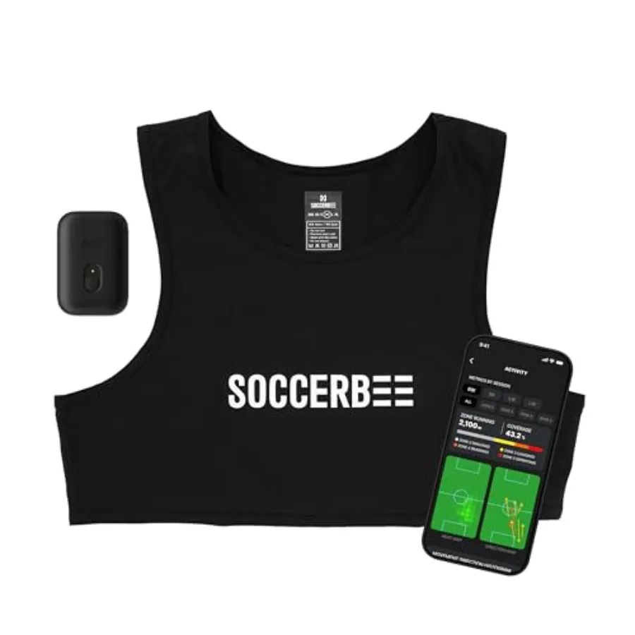 BEE PRO 2 - Sports GPS Tracker and Vest for Outdoor Sports 30days Trial Included and Subscription Requierd Soccer Training Equi
