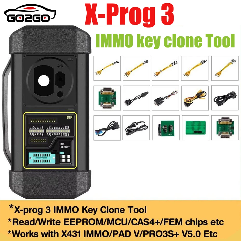 أداة برمجة المفاتيح التلقائية X431 X-PROG 3 مبرمج منع الحركة xprog 3 جميع المفاتيح المفقودة قراءة الكتابة لـ X431 V PRO3S + PAD V #1
