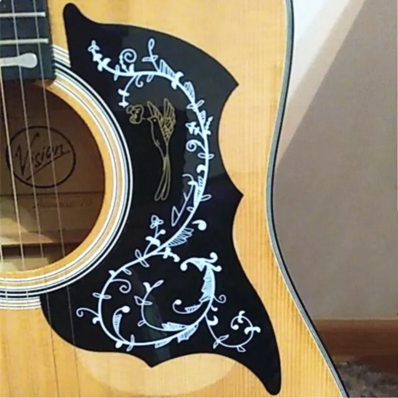 1pc Folk Acoustic Guitar Top Quality Self-adhesive Pick Sticker for Acoustic Guitarra Accessories