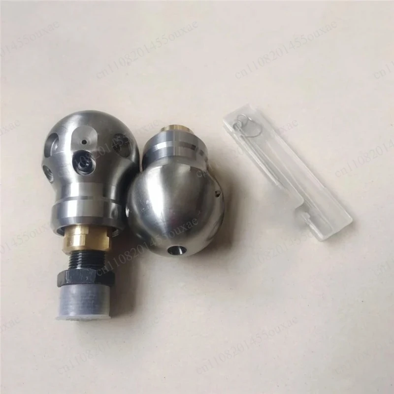 G3/8 Female Thread High Pressure Rotating Jet Nozzle Stainless Steel Ceramic Tip For Pipeline Blockage Removal Mining Cleaning