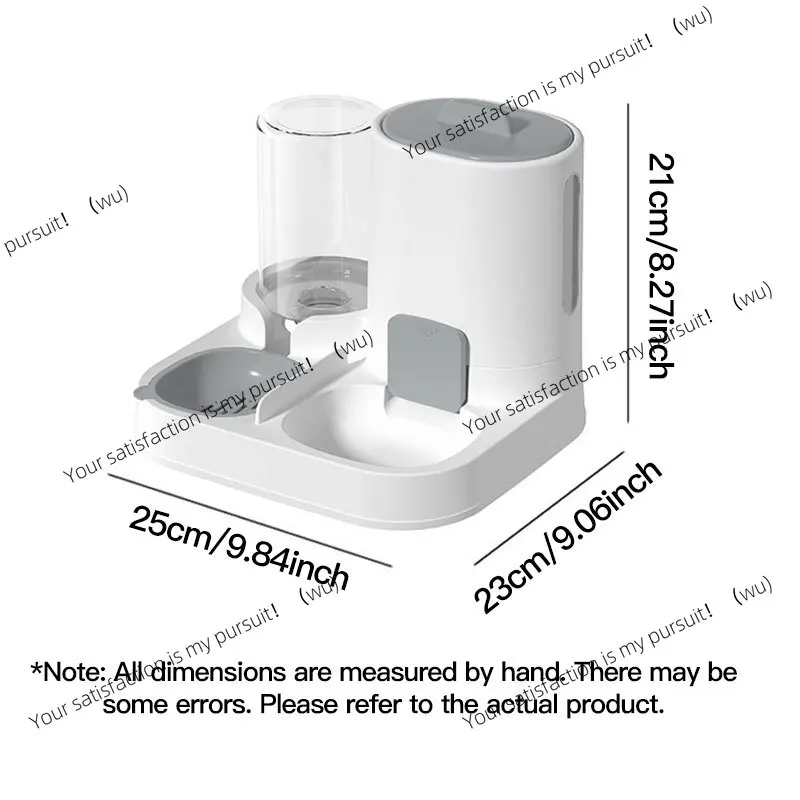 1-Pack Automatic Gravity-Fed Cat Water Dispenser & Feeder - Spill-Proof Large Capacity One-Piece Design,