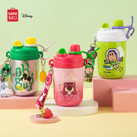 Miniso Disney Mickey 500ML Drinking Cups Cartoon Kawaii Lotso Stainless Steel Water Bottle Portable Cute Children Insulated Cup