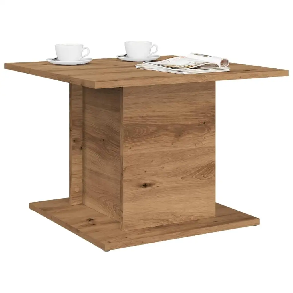 

Crafted Oak Engineered Wood Small Coffee Table for Living Room Modern Minimalist Design