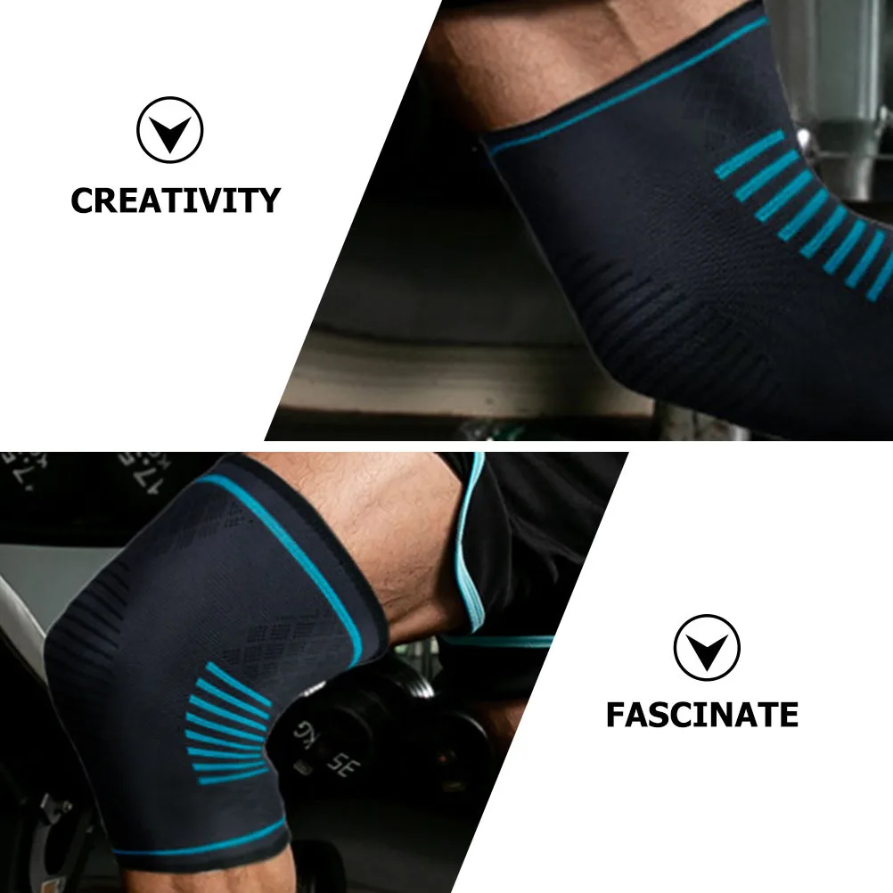 

2Pcs Breathable Elastic Knee Brace Sports Sleeve Support Knee Protector for Fitness Running Cycling Training Accessory