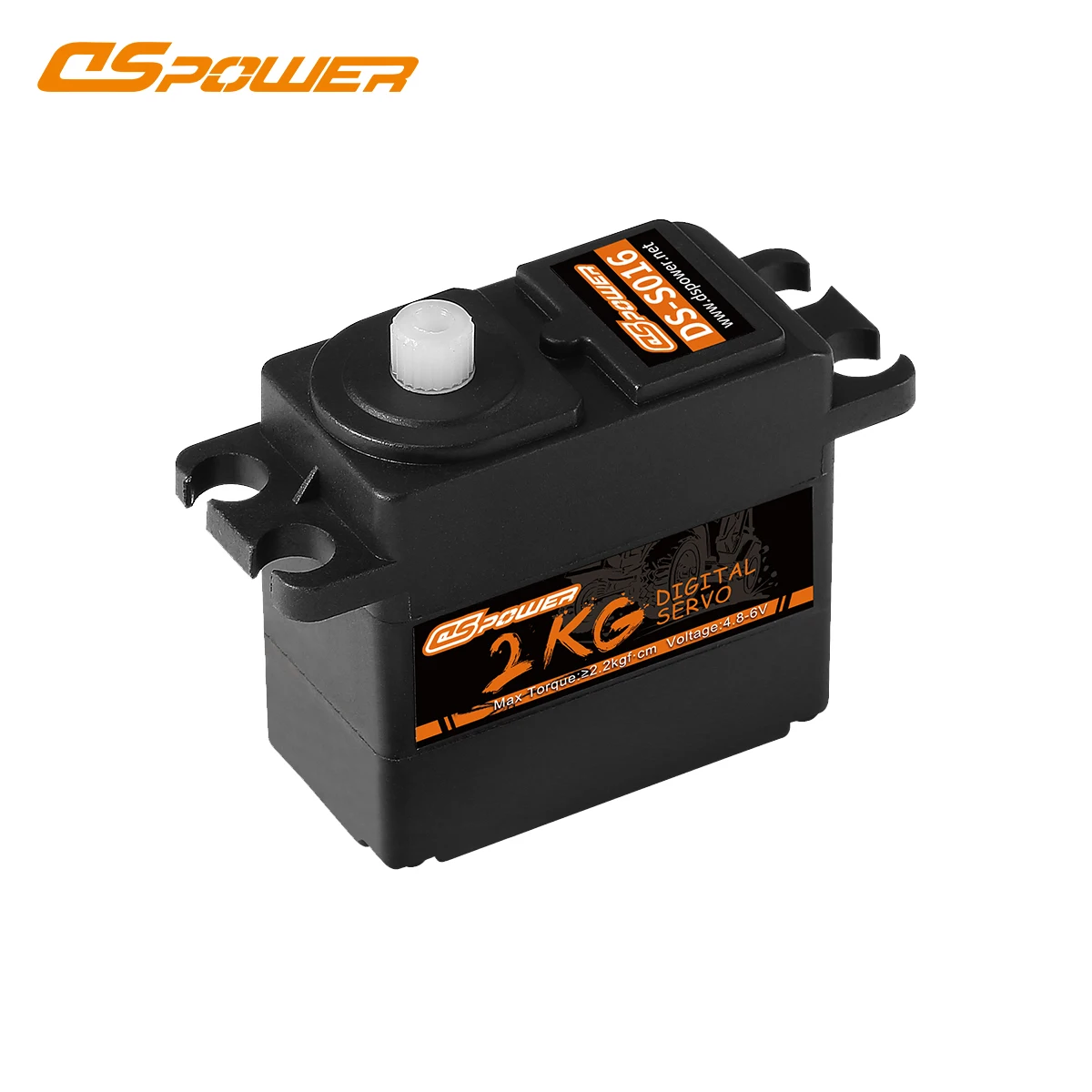 DSpower-Servo Motor Digital resistente al agua, 2KG, para coche teledirigido 1/16, 1/14, modelo de camión, helicóptero, barco, avión, Robot, accesorios para vehículos