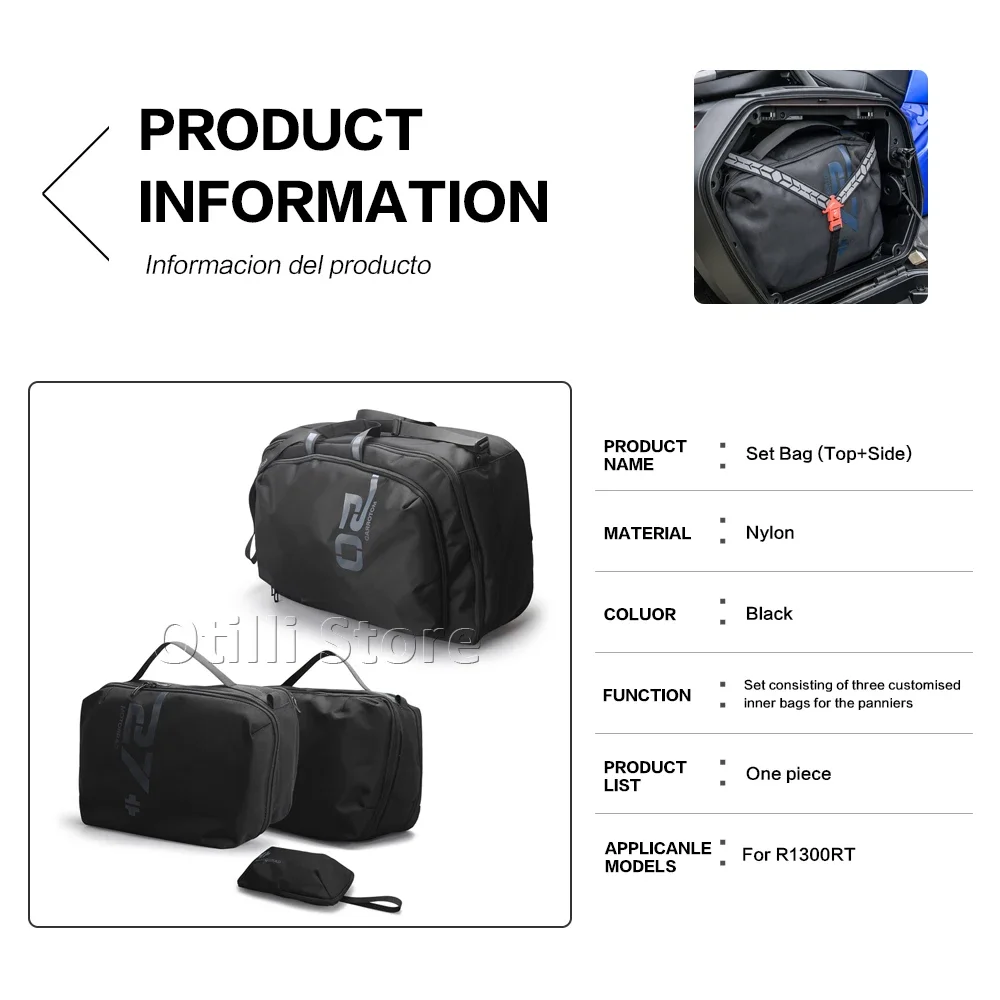 حقائب أمتعة جانبية R1300RT 2025 لسيارات BMW R1300RT R 1300 RT r1300rt ملحقات فاريو حقائب داخلية حقيبة سرج علوية