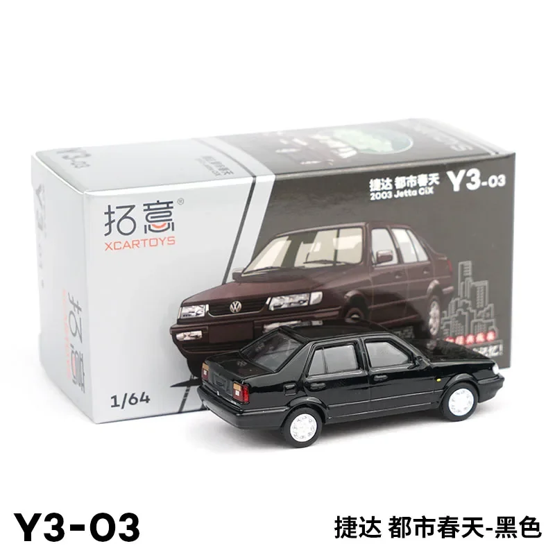 Diecast 1:64 Scale 2003 Jetta Cix Y3-03 Simulation Alloy Car Model Static Display Collectible Toy Gift Souvenir Decration