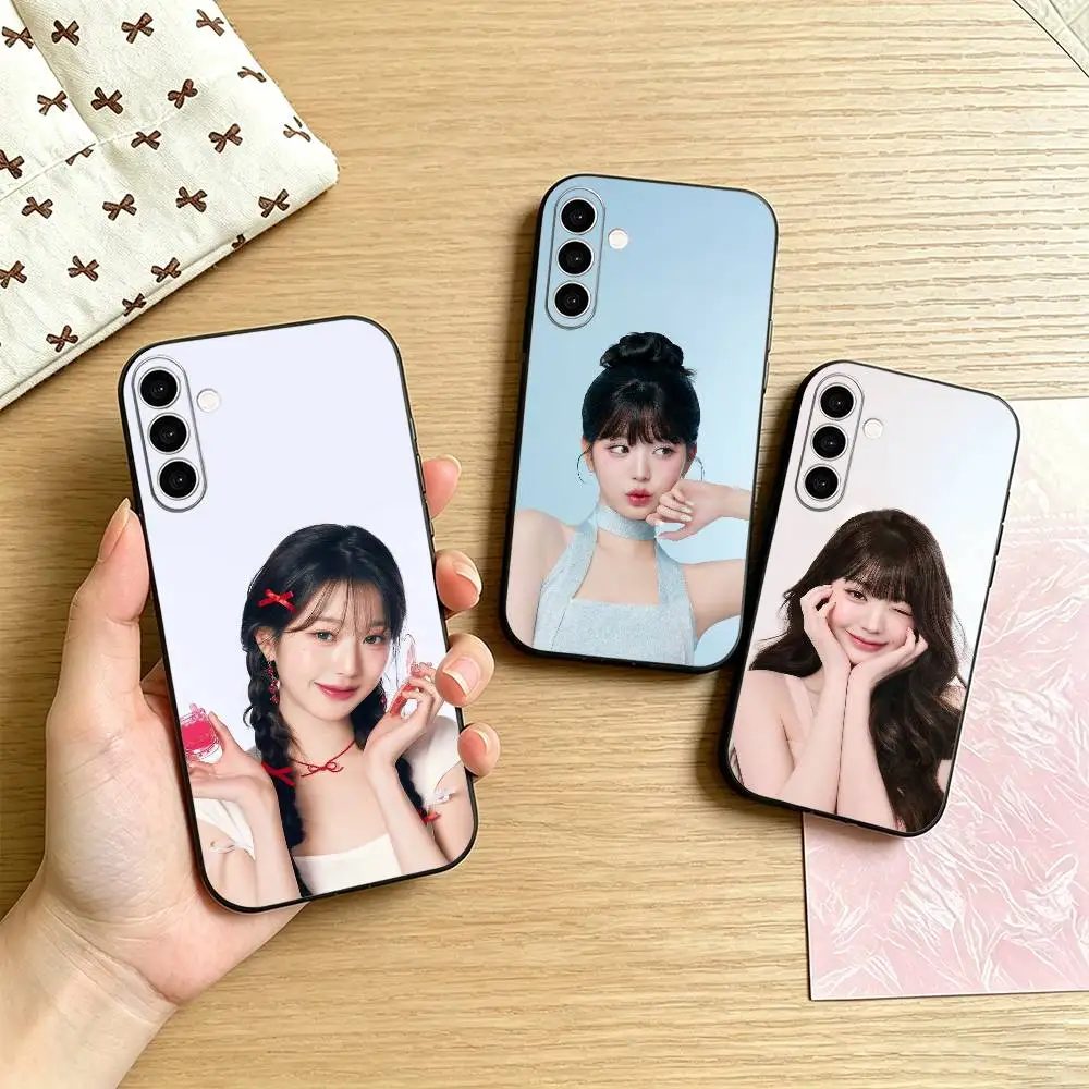 Capa de celular Princess J-Jo J-Jang Won-young para Samsung Galaxy A73, A72, A71, A70, A53, A52, A51, outros, capa preta macia