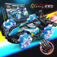 Colorful lights spray stunt racing 4WD shift 2.4G wireless gesture induction racing race remote control toy car