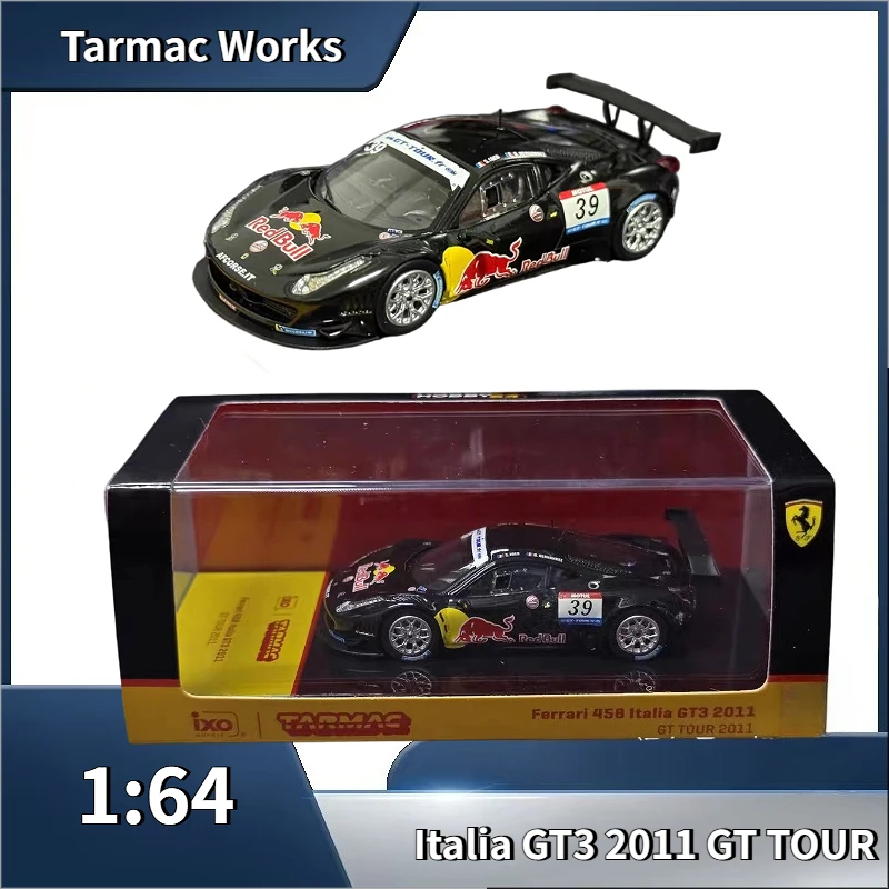 Tarmac Works 1:64 Super Racing Car GT3 2011 GT TOUR#39, Cast Alloy Model, Boys' Toy, Adult Collection Decoration Item.
