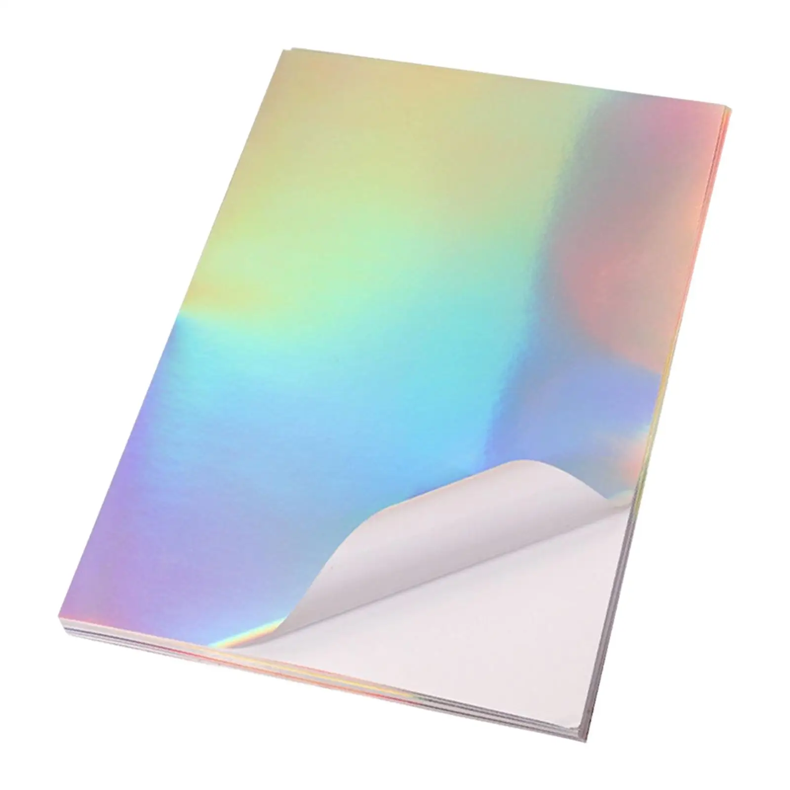 Holographic Sticker Paper Waterproof Glossy Dries Quickly Vivid Colors Rainbow Sticker for Inkjet Printer