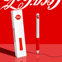 KACO x Coca-Cola Collab Bubbling Joy 0.5mm Black Gel Pen,Smooth Writing ST Nib Cute Pastel Aesthetic for Study,Office&Instagram