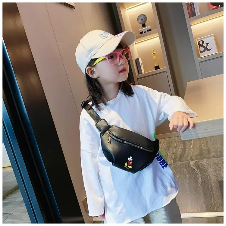 Disney Cartoon Mickey Mouse Heuptas Kinderen Pop Handtas Nieuwe Vrouwen Tas Mode Schoudertas Messenger Bag