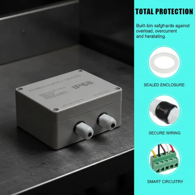 5A Power Supply Controller 1Pcs IP68 Waterproof Lock Delay Overload Protection for Agricultural Equipment Control