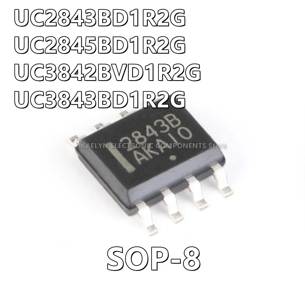 20Pcs/lot UC2843BD1R2G 2843B UC2845BD1R2G 2845B UC3842BVD1R2G 3842B UC3843BD1R2G 3843B SOP-8