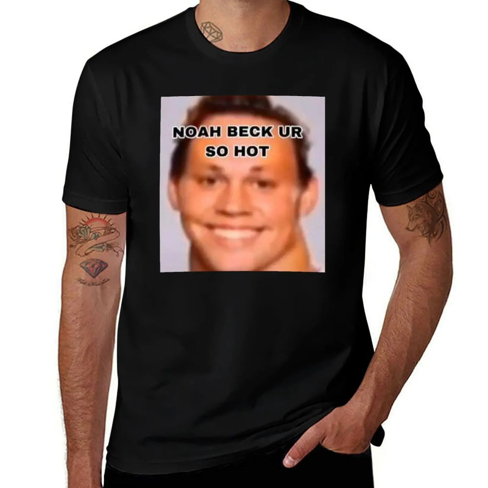 

Noah beck ur so hot футболка мужская 100% хлопок роскошная брендовая футболка мужская простая футболка