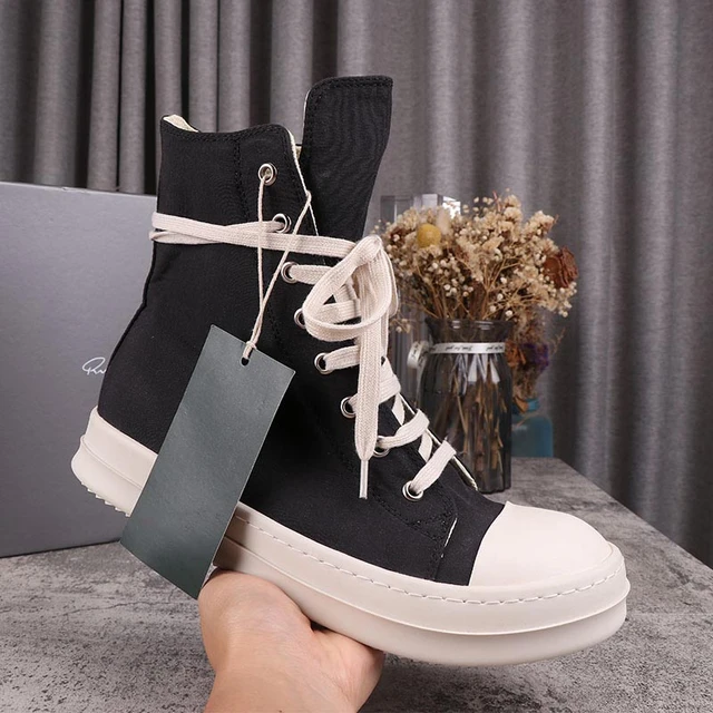 Rick Owens Mens Drkshdw High Top Sneakers | Rick Owens Chrome Hearts Shoes  - High - Aliexpress