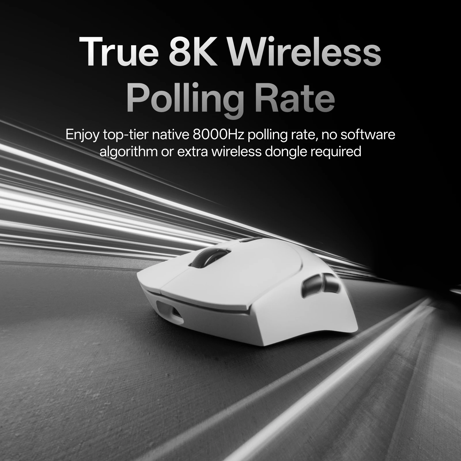Rapoo GEN-2 VT7 Wireless Gaming Mouse 8K Wireless Polling Rate 53g Lightweight 100-Million Mechanical Switch Macro Enabled