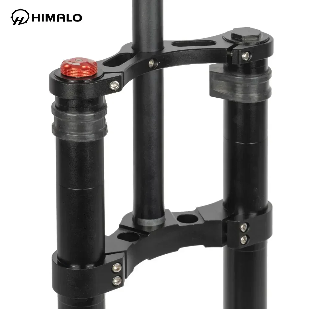 2024NEW HIMALO Inverted Air Suspension Fork for Snow Bike Fat Bike Ebike 26*.50 Fat Tire Thru Axle 150*15MM Rebound Adjustment