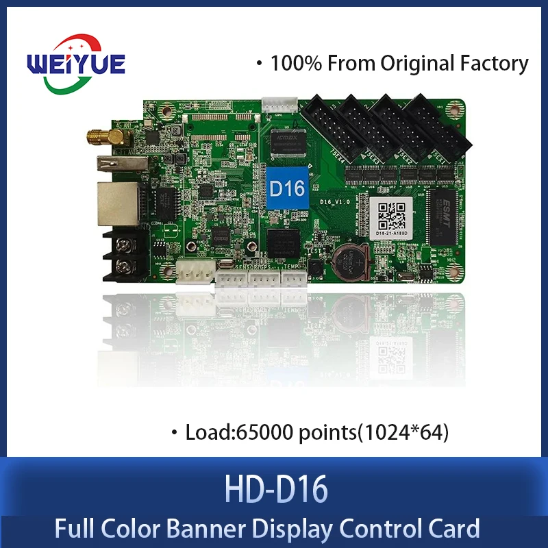 Huidu HD-D16 With WiFi 4xHUB75E Support Max 65,536 Pixels Full Color LED Display Control Card