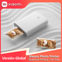 Xiaomi Mi Portable Photo Printer Bluetooth 5.0 Thermal Label Printer Multifunction Mijia AR Pocket Printer for Smartphone Tablet