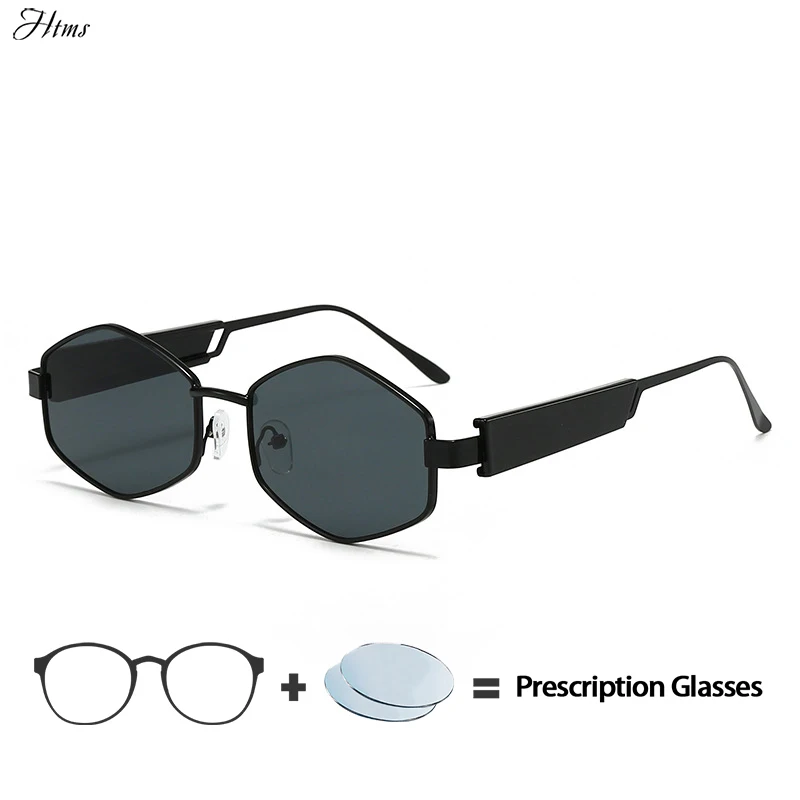 

HTMS Professional Customized Prescription Sunglasses for Women's Summer Fashion Small Frame Polarized Prescription Glasses