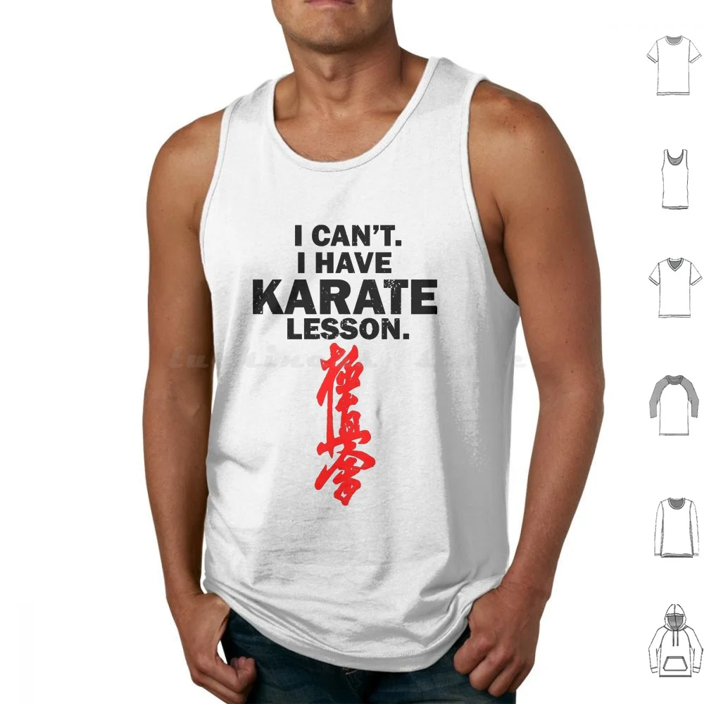 Kyokushin Karate Lesson Tank Tops Print Cotton Kyokushin Karate Fighter Kyokushin Symbol Kyokushin Kai Kyokushin