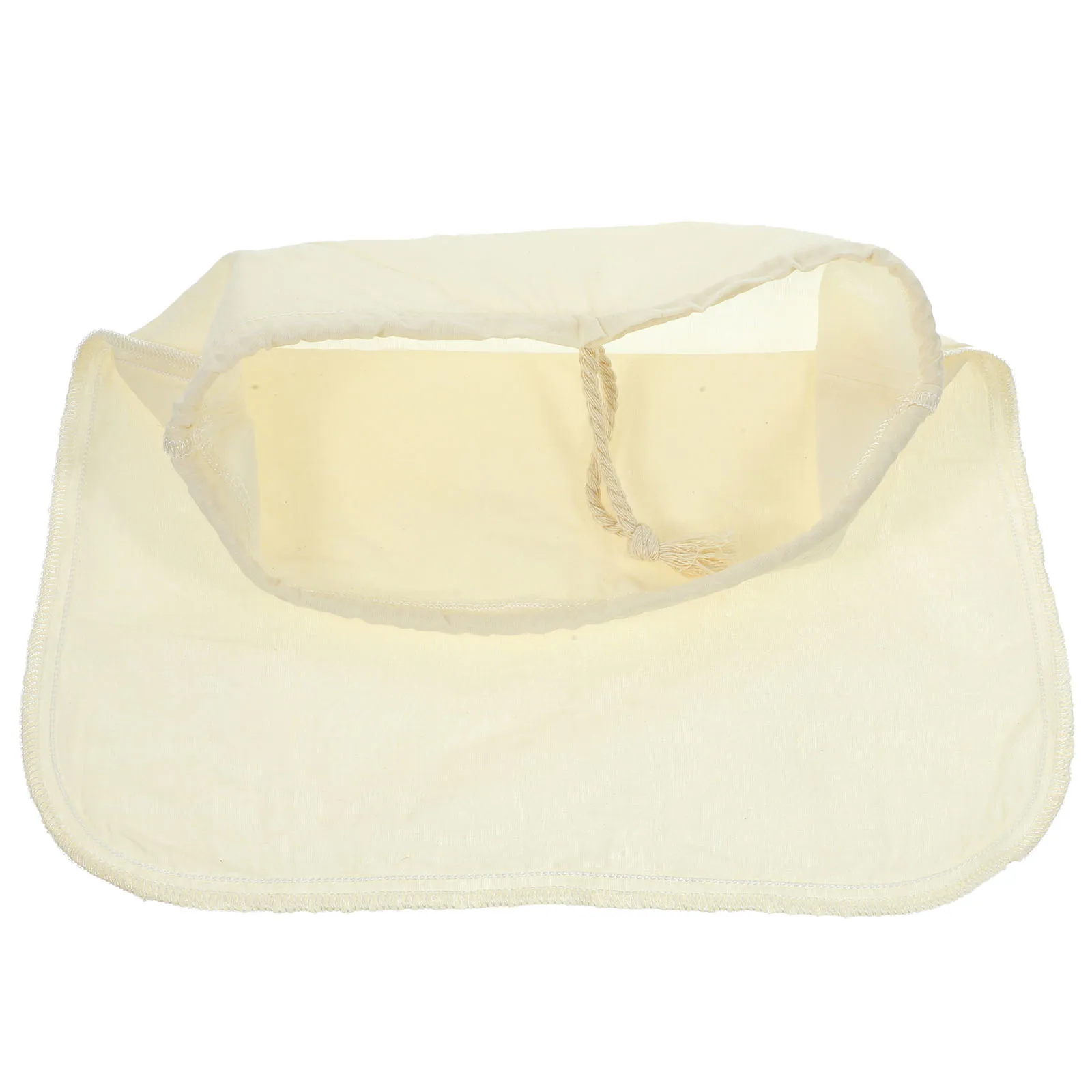 

Food Grade Reusable Strainer Bag Cotton Fabric Filter with Fine Mesh Large Bag for Nut Milk Wine Coffee Cold Brew