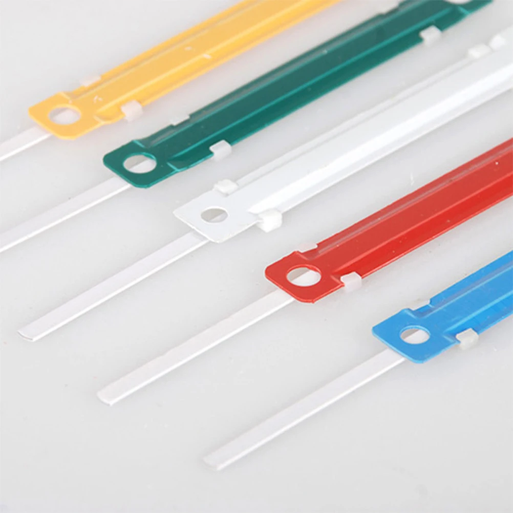 

100pcs Colorful Plastic Paper Clips Office Home School Document Binder Clips For Files Notes Organizing Tools Stationery