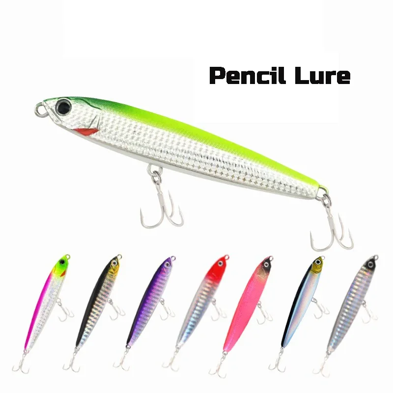 Fishing Lure Sinking  Pencil Bait 10/14/18/24g Vibration Swimbait Noise Artificial Plastic Hard Bait Fishing Tackle Pesca Lure