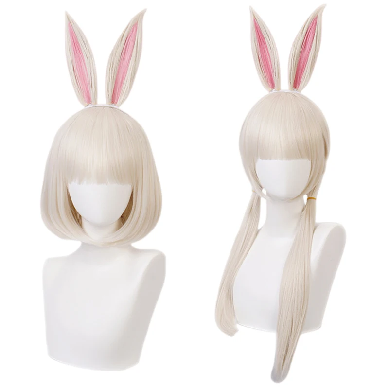 Anime Beastars Haru Cosplay Costume Lolita Dress JK Uniform Haru Wig Ears White Rabbit Halloween Costume for Women