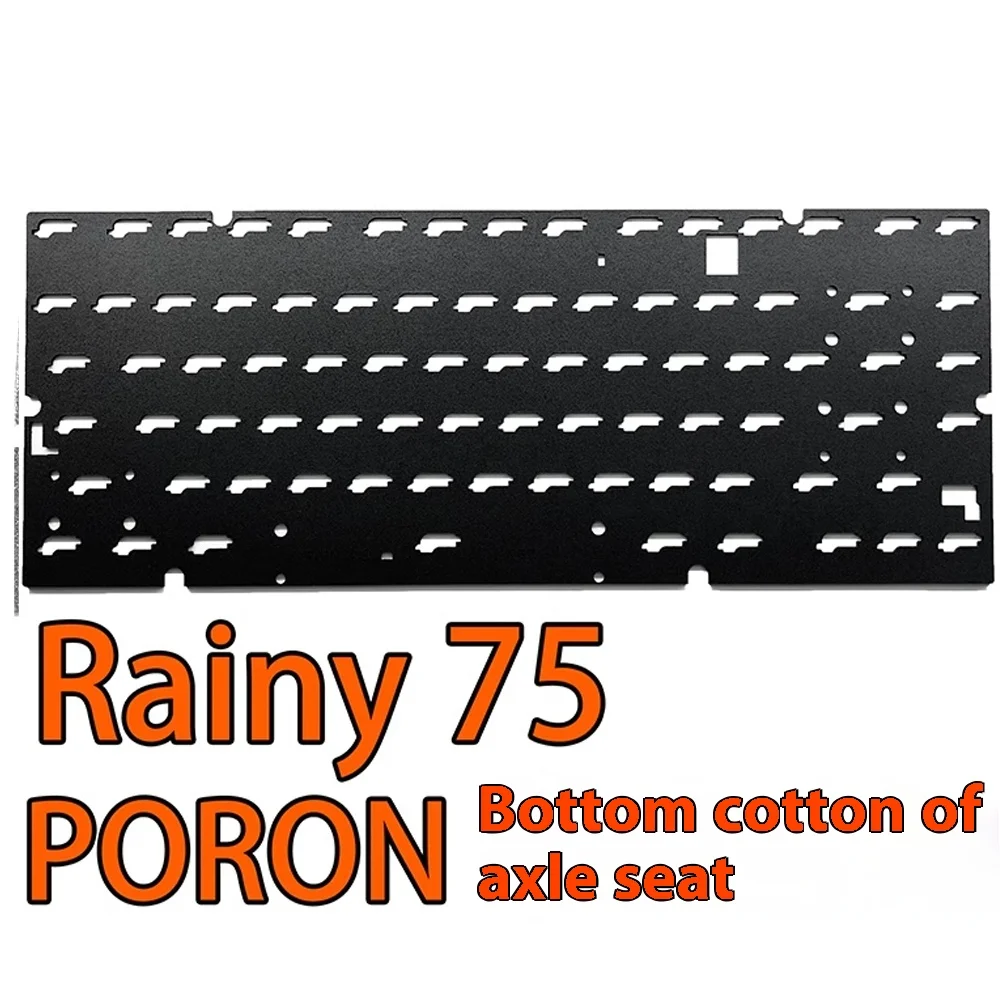 Customized Rainy75 Mechanical Keyboard PC/POM/FR4 Slotted Positioning Plate Silencer Cotton For Rainy75 Keyboard Accessories