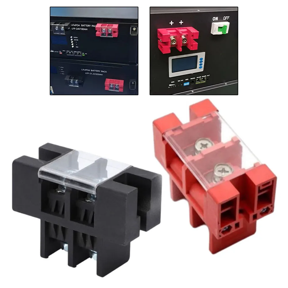 2PCS 100A Pure Copper High Current Terminal Block Energy Storage Terminal Connector Power Tool Accessories