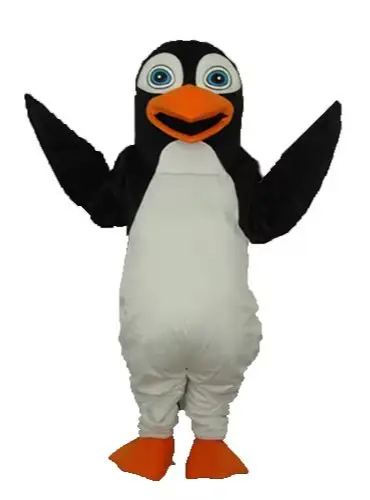 

Модный дизайн, черный костюм талисмана счастливого пингвина для взрослых, нарядное платье на день рождения, Хэллоуин, косплей, одежда на Рождество