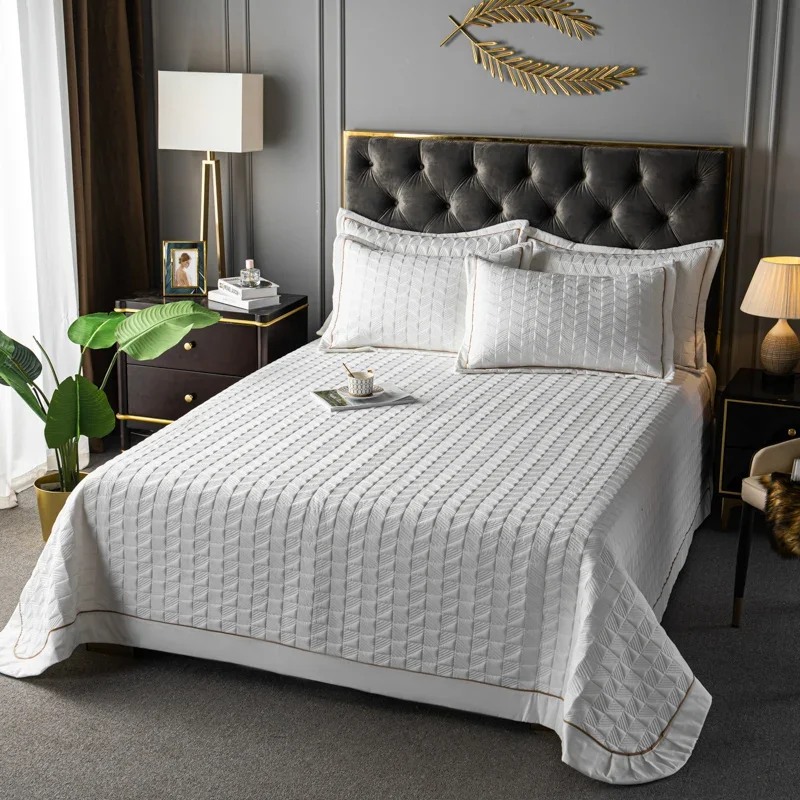 Luxury Bedspread on the bed Euro style bed covers multi-use blanket quilted bed Plaid Linens coverlet Bedspreads bed sheet quilt