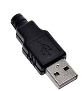 1 Set/5 Set/10 Set Type A Male USB 4 Pin Plug Socket Connector With Black Plastic Cover Adapter Connect USB 2.0 DIY Kit