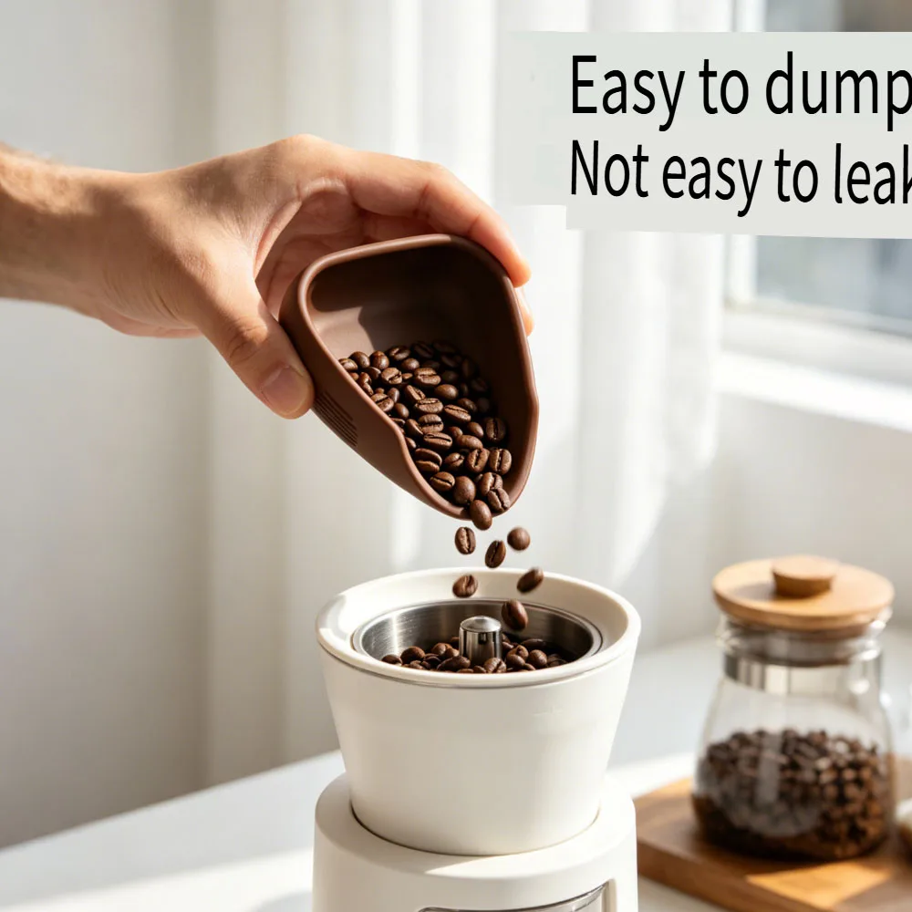 Silicone Coffee Dosing Cup Flexible Measuring Cup for Espresso Portafilter and Coffee Grinder Home Barista Accessories Kit