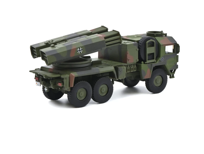 1:87 Scale Diecast Alloy Military MAN KAT1 7t.gl.LAR Truck Toys Cars Model Classics Adult Collectible Souvenir Gifts Display