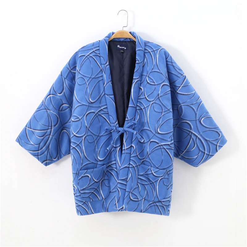 Hanten سترة الشتاء النساء ثوب الكيمونو الياباني Homewear منامة مبطن Haori القطن معطف مبطّن سترة يوكاتا اليابان الملابس الآسيوية #6