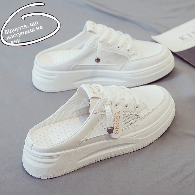 Women's Breathable Mesh Slip-On Slippers Summer 2026 New Style Anti-Slip Cross-Band Slipper Comfortable Cotton Inner Material