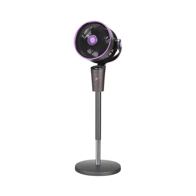 6.9-Inch Electric AC Plastic Pedestal Fan Remote Control Adjustable Height Digital Low Noise Energy Class 3-Blade Household