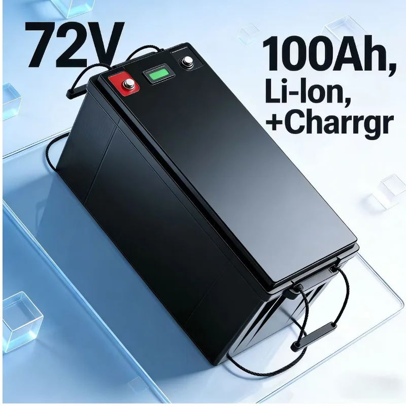Ultra Performance 72V 100Ah Li-ion Battery 7000W-14KW for AGV Scooter Storage+10A Charger