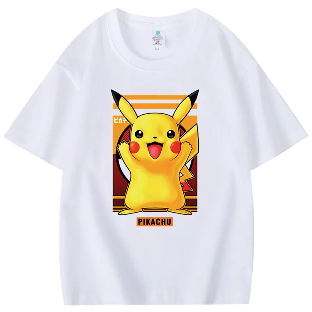 

Anime Pikachu Cotton Summer Short-sleeved T-shirt for Children - Half-sleeved, with Unique Style, Comfortable and Breathable