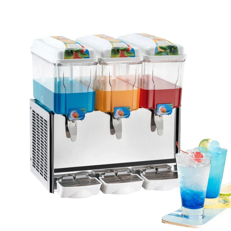 High Production 3 Tanks Cold Drink Juice Dispenser For Restaurant Use