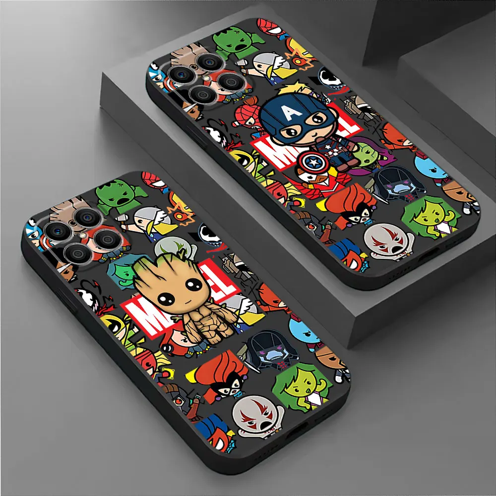 Cartoon Marvel Groot Spiderman Case for Honor Magic5 Lite 70 X8a 90 Pro X9a X6a X8 X6 X7 8X Magic5 Silicone Cover