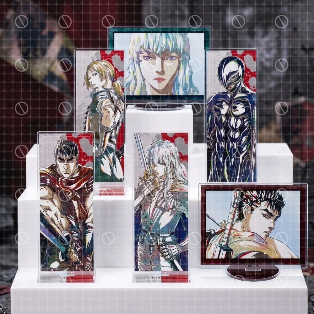 Anime Berserk Acrylic Stand Photo Frame Shaped Desktop Ornament Guts Casca Griffith Manga Merchandise Collectible Gift key chain