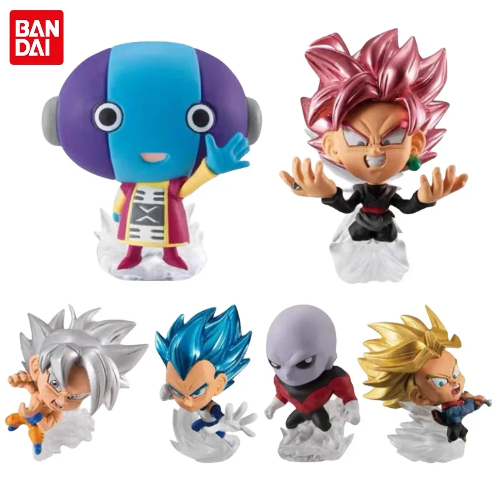 Bandai Original Anime Dragon Ball Z Super Warrior Model Small Series Goku Vegeta Jiren Zamasu Fighter Series Decorative Toy Gift