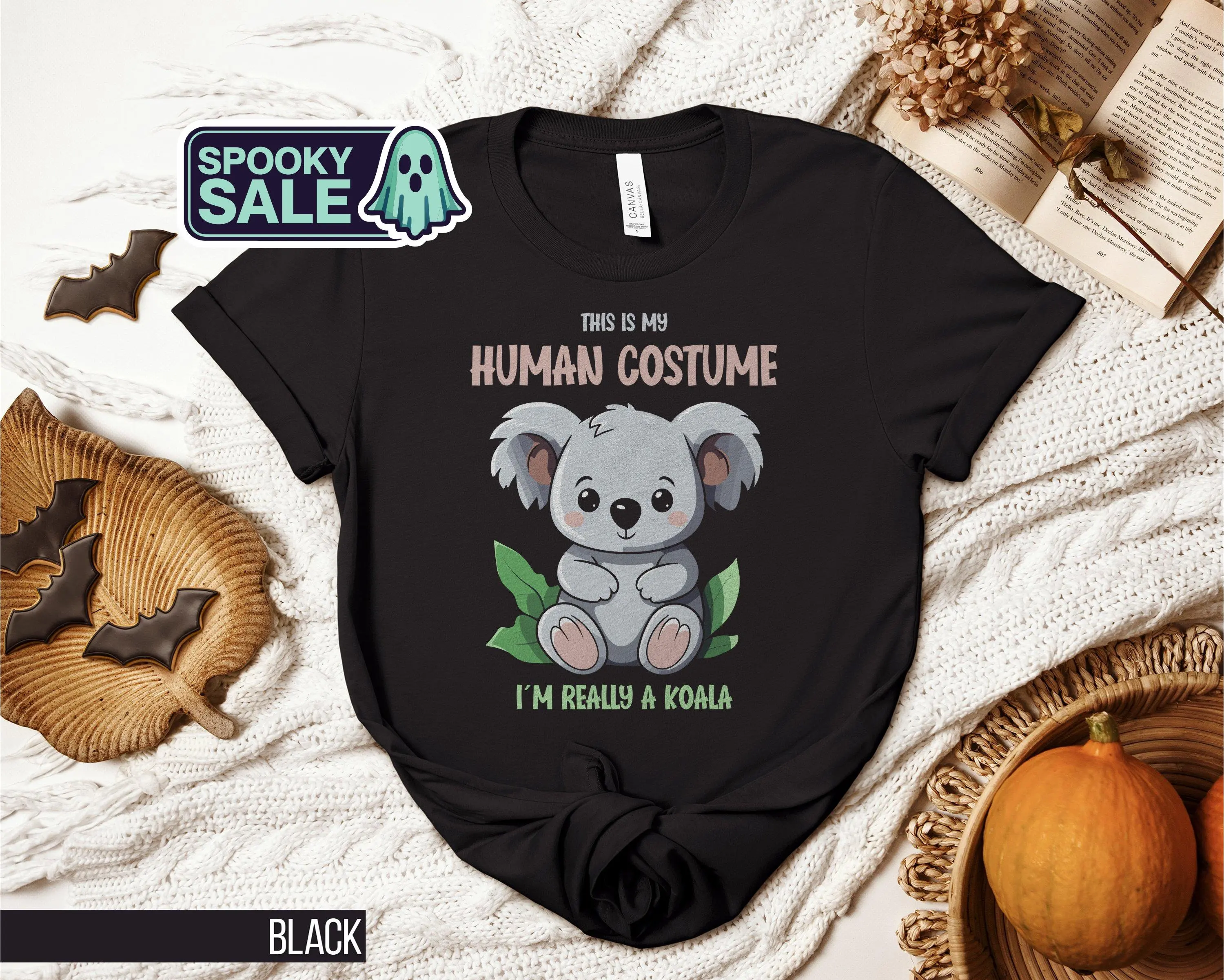 

Adorable Koala Costume T Shirt Funny Bear Cute Animal Disguise For Lovers Halloween Outfit